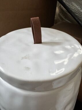 White Ceramic Canister